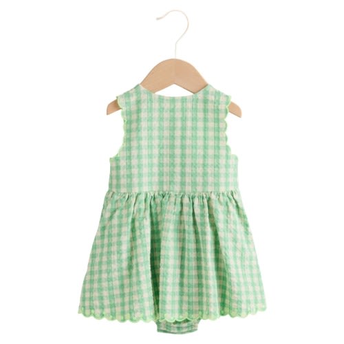 Kids' Sleeveless Gingham Dress