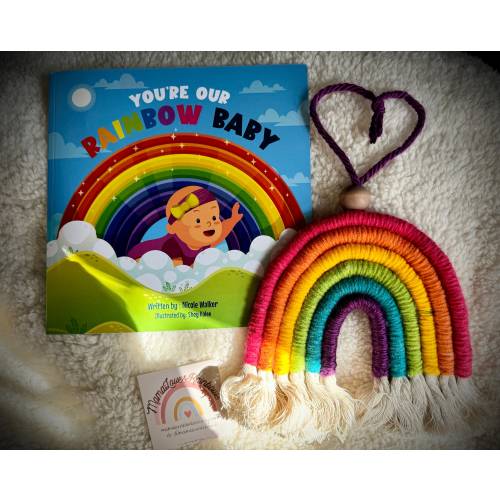 Macrame Rainbow + You’re Our Rainbow Baby book