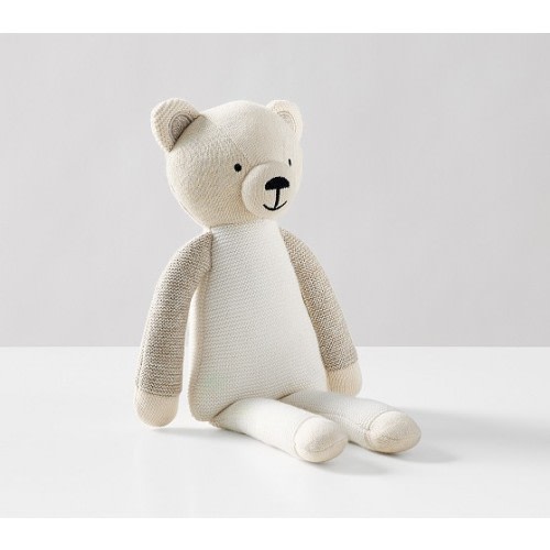 Organic Knit Plush Bear | Pottery Barn Kids