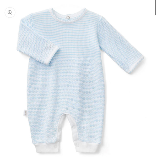 Paty Knit Long Sleeve Solid Color Romper - PatyInc