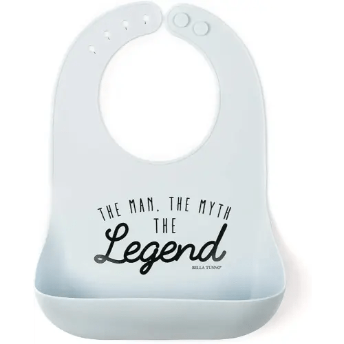 Baby Bib for Eating by Bella Tunno, Waterproof Silicone Bib with Large Food Catcher, Adjustable Fit for Babies 4-12 months & Toddlers 1-3 Years, Boys & Girls, Lil Hangry