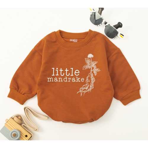 Little Mandrake Baby Romper, Wizard Bodysuit, Magic Baby, Cute Baby Bodysuit, Pregnancy Reveal, Newborn, baby shower gift, Potterhead Gift