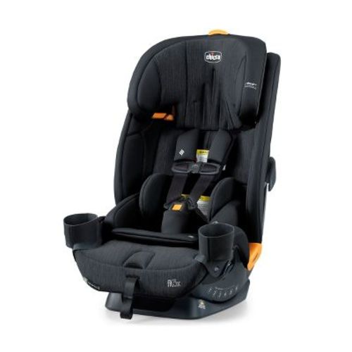 Chicco Fit3x ClearTex Ultra Slim All-in-One Car Seat - Black: Fits 3 Seats, No-Rethread Harness, Machine Washable