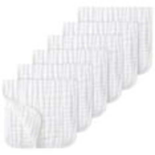 Muslin Burp Cloths 100% Cotton Large 20''x10'' Baby Essentials, Extra Soft and Absorbent Baby Burping Cloth for Boys Girls, White, 6 Pack