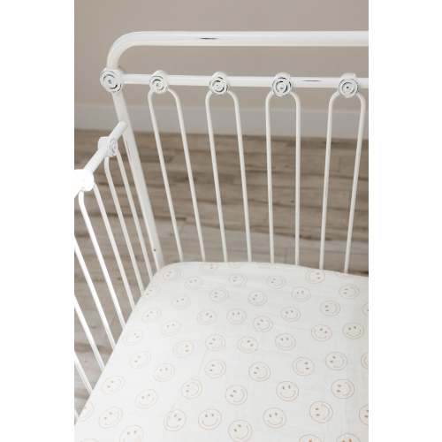 Muslin Crib Sheet | Just Smile Ivory