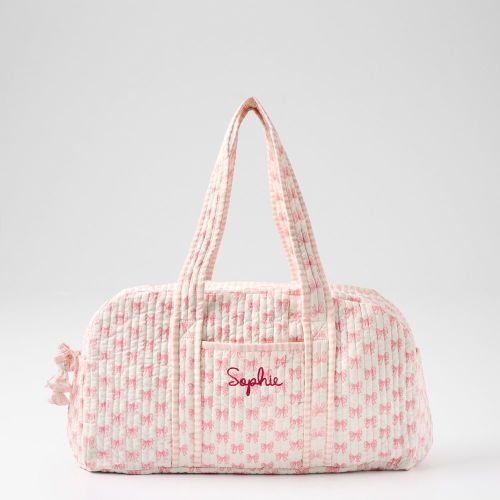 Block Print Quilted Overnighter