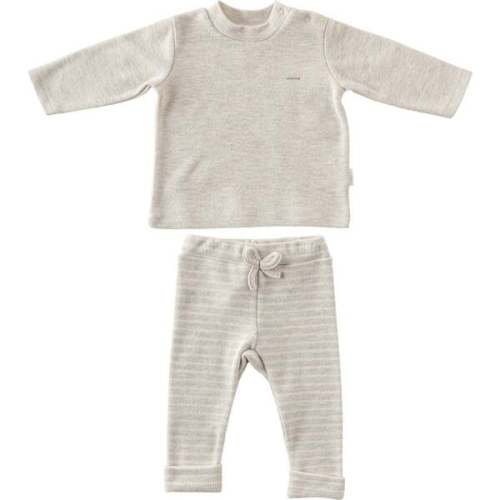Soft Striped Outfit, Beige - Andy Wawa | Maisonette