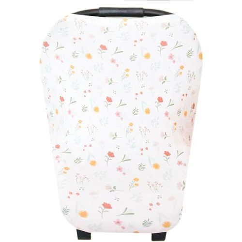 Copper Pearl Multi-Use Cover: Car Seat Covers, Nursing Cover, and Stroller Cover for Sun - Stretchy Fabric, All-Season Use, Stylish Designs, Easy Access for Moms - Mabel