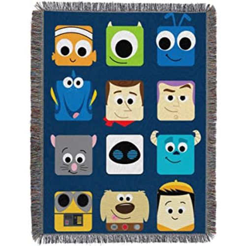 Northwest Disney-Pixar Woven Tapestry Throw Blanket, 48" x 60", Pixarland