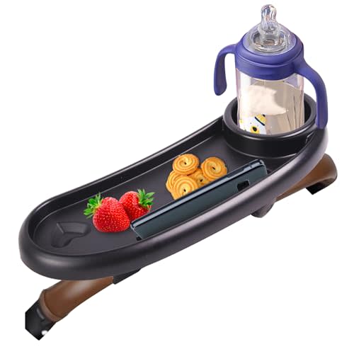 Snack Tray Compatible with Nuna,Snack Tray for Stroller Compatible with Nuna,3 in 1 Snack Tray Attachment Compatible with Nuna with Phone Holder and Cup Holder