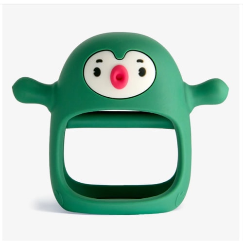 Penguin Buddy Teething Mitten | BPA-Free Food-Grade Silicone Teether for Pain Relief & Oral Development