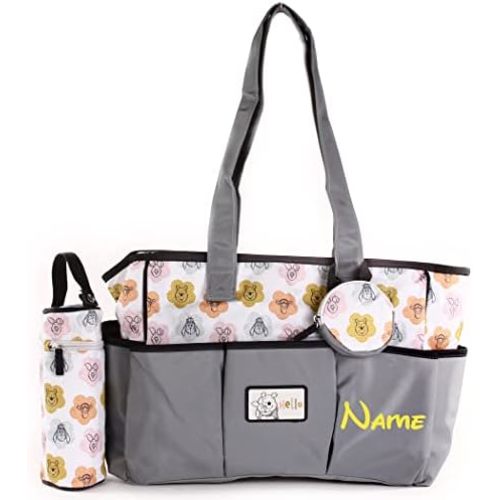 Personalize Disney Mickey Mouse Minnie Mouse Diaper Bag 4 Piece Set