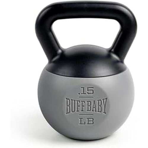 Genuine Fred Buff Baby Kettlebell Rattle, Engaging and Sensory Rich Toy, Lightweight and Easy to Hold, Fun Gift for Fitness Enthusiast and New Parents