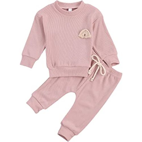 Thorn Tree Newborn Baby Girls Clothes Cotton Suit Cute Baby Kid Infant Toddler Play Wear Rainbow Outfits