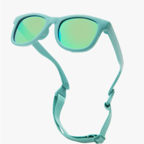 COASION Bendable Flexible Polarized Newborn Baby Sunglasses with Strap for Infant Boys Girls Age 0-12 Months CA8042