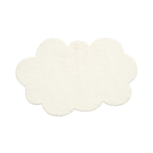 Machine Washable Faux Fur Nursery Cloud Shaped Rug