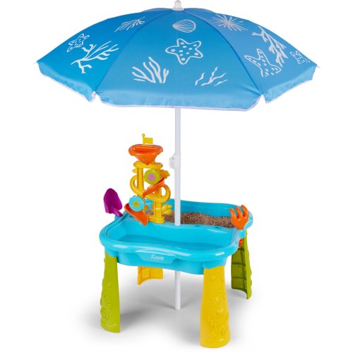 AGame Dual Sandbox and Water Table with Umbrella