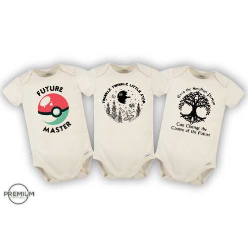 Nerd Onesie® Bundle | 3 Onesies® Included | 100% Premium Cotton | Available in Short Sleeve and Long Sleeve Onesie®