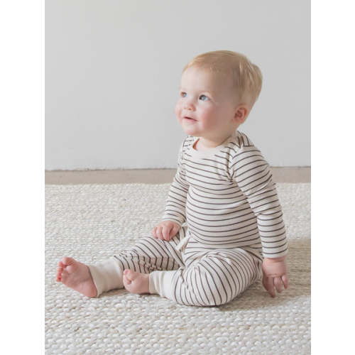 Sammy Ribbed Snap Shoulder Long Sleeve Bodysuit