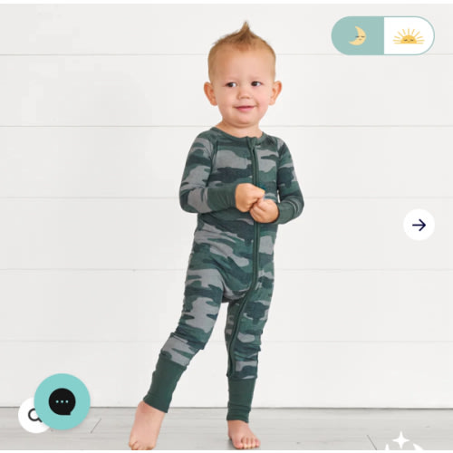 Vintage Camo Zippy - Little Sleepies