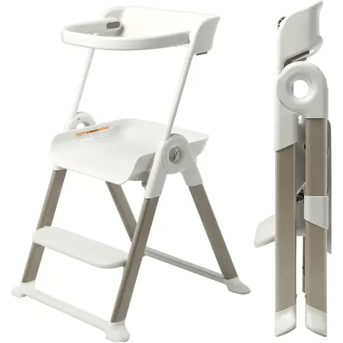 Boon Pivot Toddler Tower - Folding Toddler Step Stool - Montessori Kitchen Stool for Learning and Cooking - 21.75 L x 22.75 W x 34.75 H - Ages 18 Months to 4 Years