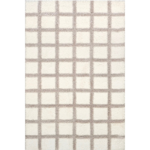 Maverick Checkered Texture Rug | Beige – Rugs USA