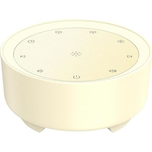 Kipcush Sound Machine & Night Light for Adults, Baby, Kids. White Noise Machine with 20 Soothing Sleep Sounds. Small Size & Portable Design for Bedroom (Putty, Small)