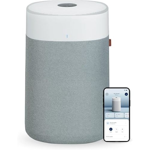 BLUEAIR Air Purifiers for Large Rooms, Cleans 3,048 Sqft In One Hour, HEPASilent Smart Air Cleaner For Home, Pets, Allergies, Virus, Dust, Mold, Smoke - Blue Pure 211i Max