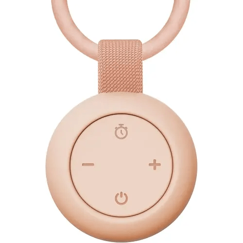 Portable Baby Sound Machine [White Noise for Babies Kids Adults][Sleep Soother][Timer Function][12 Soothing Sounds] 15 Hours Battery Life, Registry Gift,Shower,Clips on Baby Stroller.Peach