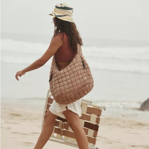Quilted Carryall Bag in Desert Sands