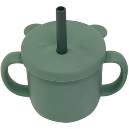 Glitter & Spice Grow With Me Silicone Bear Cup - Mossy Meadows