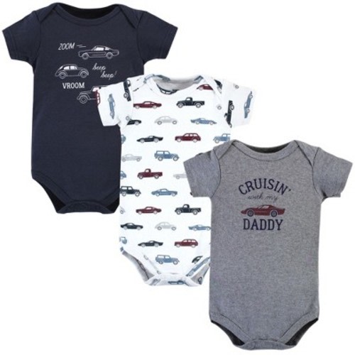 Hudson Baby Infant Boy Cotton Bodysuits, Cars, Size: 3-6 months