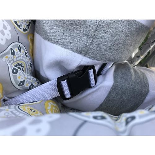 Twin Double Shopping Cart Cover for Baby Siblings with Carrying Case. Guaranteed to Fit Wholesale Warehouse Grocery Stores Like Costco SAMS Club (Gray Medallion)