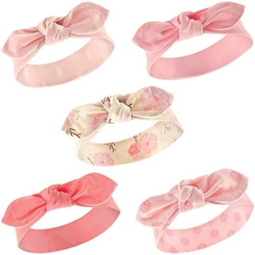 Hudson Baby Cotton and Synthetic Headbands, Size 0-24 Months