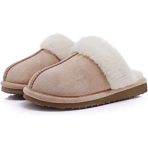Litfun Women's Fuzzy Memory Foam Slippers Fluffy Winter House Shoes Indoor and Outdoor