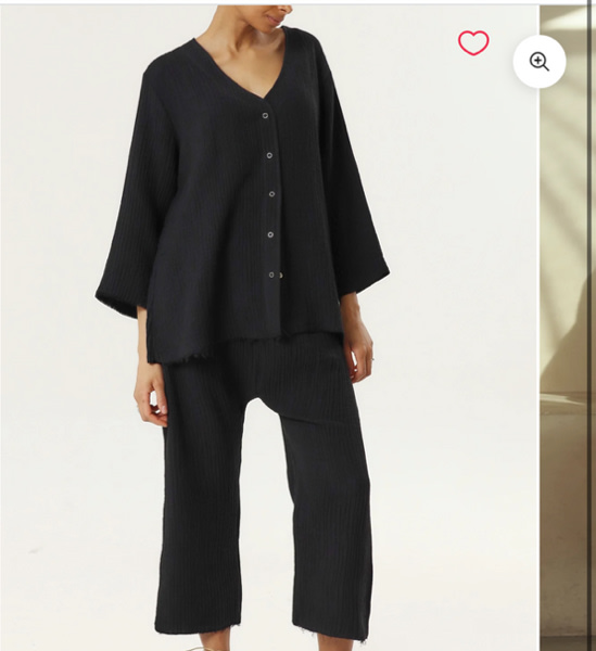 Black MODAL GAUZE NURSING SET