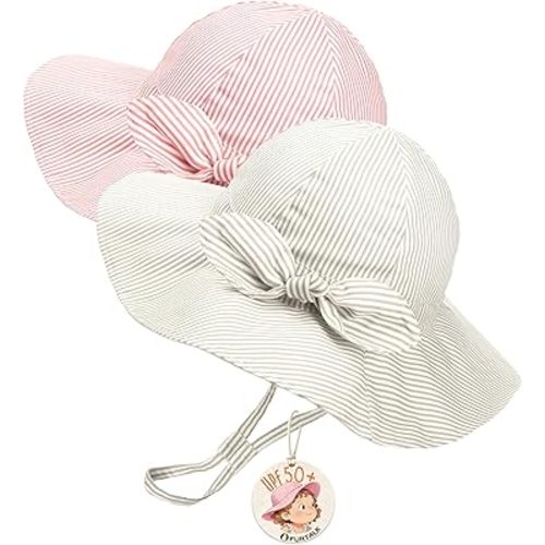 FURTALK Baby Sun Hat Toddler Beach Hats with UPF 50+ Sun Protection Wide Brim Girls Bucket Hat