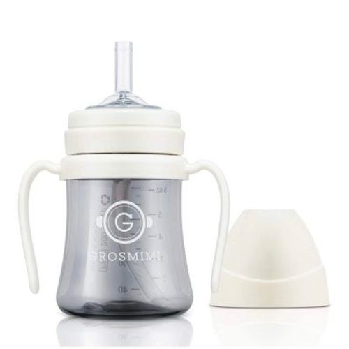 Grosmimi PPSU Straw Cup - 6oz (200ml) White 6oz