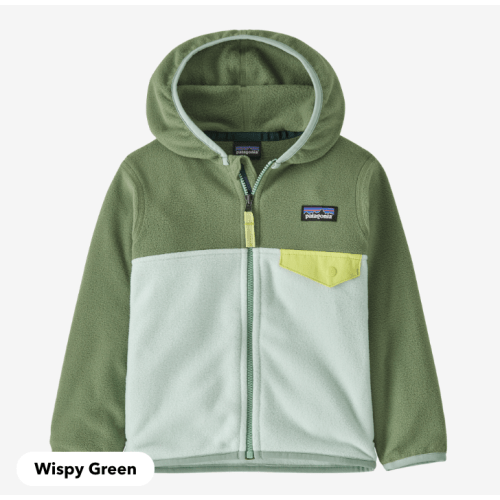 3-6M Wispy Green Patagonia Baby Micro D® Snap-T® Fleece Jacket