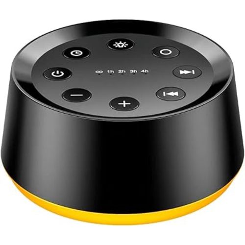 BrownNoise White Noise Machine with 30 Soothing Sounds 12 Colors Night Light Sound Machine for Adults Baby Kids with Memory Function Sleep Machine 36 Volume Levels 5 Timers for Home Office Travel
