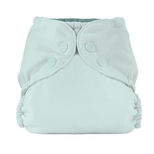 Esembly Cloth Diaper Outer, Swim Diaper, Waterproof Cloth Diaper Cover, Leak-Proof and Breathable Layer Over Prefolds, Flats or Fitteds, Reusable Diaper with Snap Closure - Size 1 (7-17lbs), Mist