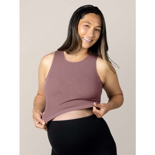 Sublime® Bamboo Maternity & Nursing Longline Bra | Twilight