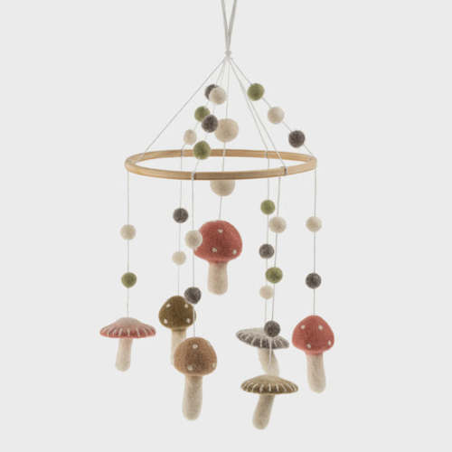 Toadstool Felt Mobile – Poppins on Mackinac