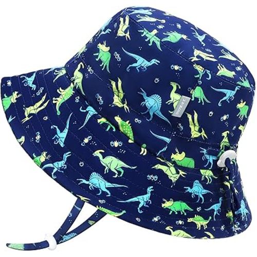UPF 50+ Baby Sun hat Baby Bucket hat with Strings Summer Sun Protection Toddler Beach Collapsible Sun hat for Kids