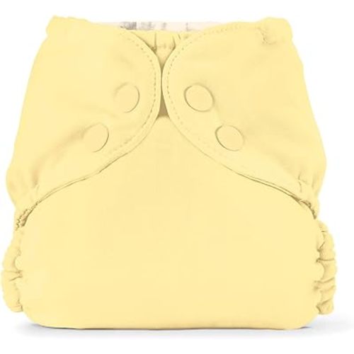 Esembly Cloth Diaper Outer - Waterproof Cloth Cover and Reusable Swim Diaper, Breathable Layer Over Absorbent Inner for Blowout-Proof Diapering - Size 1 (7-17 lbs), Buttercup