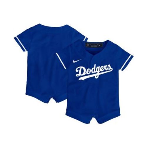 Newborn and Infant Boys and Girls Royal Los Angeles Dodgers Official Jersey Romper