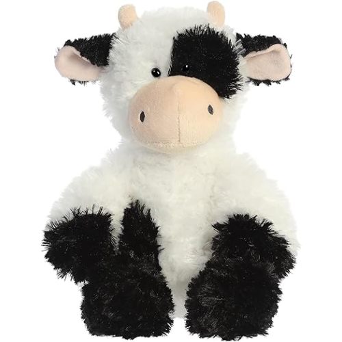 Aurora® Snuggly Tubbie Wubbies™ Cow Stuffed Animal - Comforting Companion - Imaginative Play - White 12 Inches
