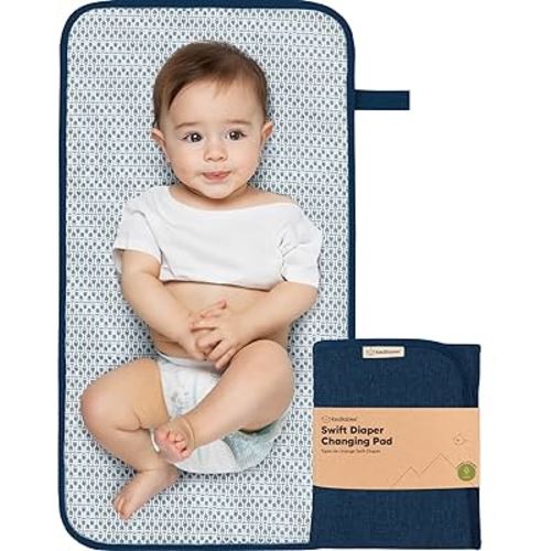 Portable Diaper Changing Pad - Waterproof Foldable Baby Changing Mat - Travel Diaper Change Mat - Lightweight Changing Pads for Baby - Baby Changer - Machine Washable (Navy Blue)