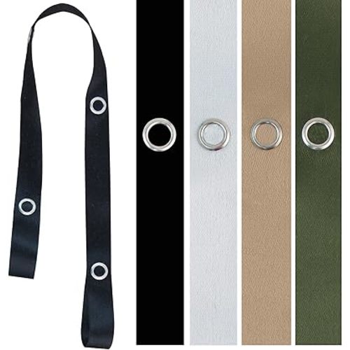 Toy Saver Strap Holder Leash Secure Accessories Black/White/Tan/Olive - 4pc
