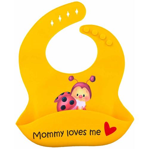 Easy Clean, Durable and Wipeable Premium Silicone Baby Bib - Made with Latest Nano Hybrid Technology by HEALTHY CARROT – BABY BUG